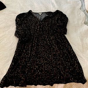 Ava & Viv black dress 2x
